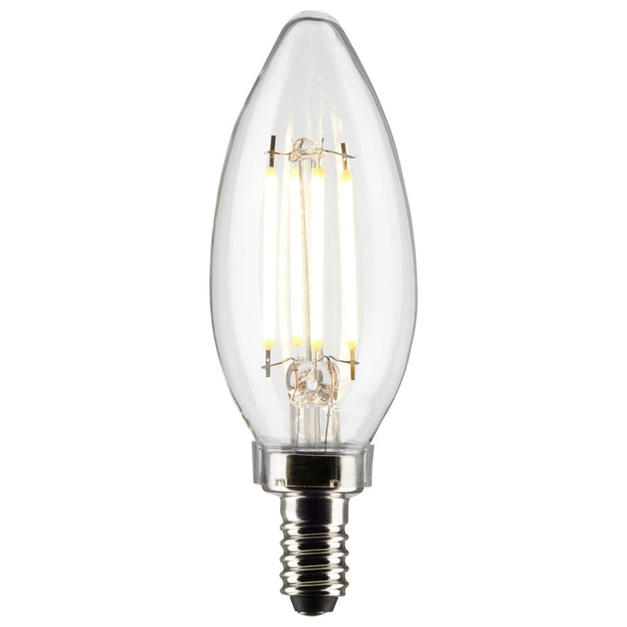 SATCO 4 Watt B11 LED - Clear - Candelabra base - 90 CRI - 4000K - 120 Volt S21267