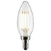 SATCO 4 Watt B11 LED - Clear - Candelabra base - 90 CRI - 4000K - 120 Volt S21267