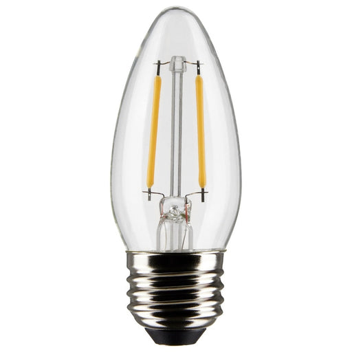 SATCO 3 Watt B11 LED - Clear - Medium base - 90 CRI - 2700K - 120 Volt S21282