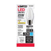 SATCO 3 Watt B11 LED - Frost - Medium base - 90 CRI - 2700K - 120 Volt S21283