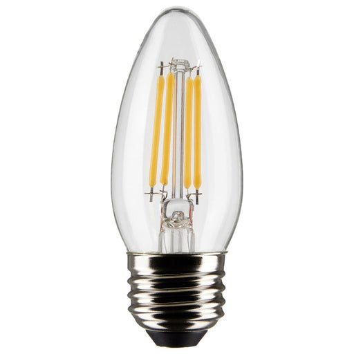 SATCO 4 Watt B11 LED - Clear - Medium base - 90 CRI - 2700K - 120 Volt S21284