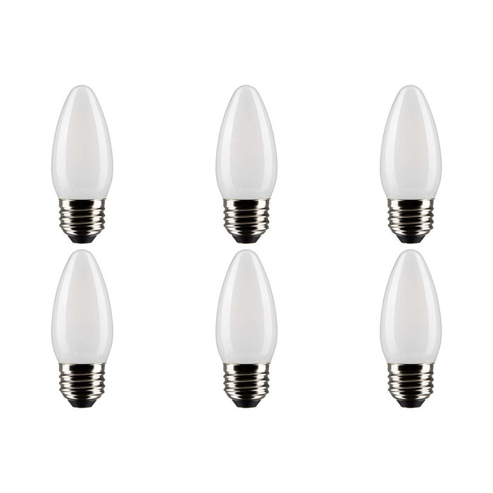 5.5W B11 LED - Frost - Medium base - 90 CRI - 4000K - 120V - 6-Pack