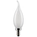 SATCO 4 Watt CA10 LED - Frost - Candelabra base - 90 CRI - 3000K - 120 Volt S21301