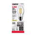 SATCO 8 Watt BT15 LED - Clear - Medium base - 90 CRI - 2700K - 120 Volt S21334