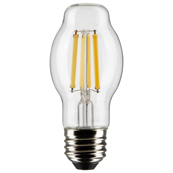 SATCO 8 Watt BT15 LED - Clear - Medium base - 90 CRI - 2700K - 120 Volt S21334