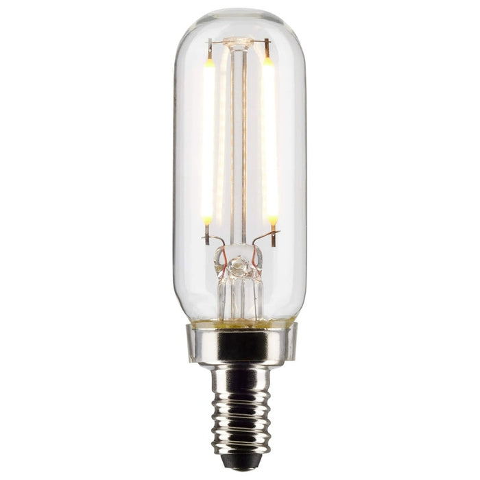 SATCO 2.8 Watt T6 LED - Clear - Candelabra base - 90 CRI - 2700K - 120 Volt S21340