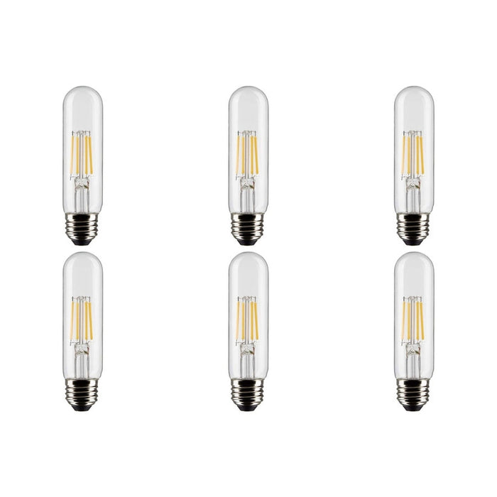 5.5W T10 LED - Clear - Medium base - 90 CRI - 4000K - 120V - 6PK