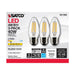 SATCO 4 Watt B11 LED - Clear - Medium base - 90 CRI - 2700K - 120 Volt - 3-Pack S21368