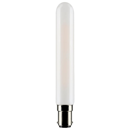 SATCO 4 Watt T6.5 LED - Frosted - Double Contact Bayonet Base - 3000K - 360 Lumens - 120 Volt S21376