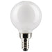 SATCO 5.5 Watt G16.5 LED - White - Candelabra Base - 2700K - 500 Lumens - 120 Volt - 2-Pack S21814