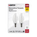 SATCO 5.5 Watt B11 LED - Frosted - Candelabra Base - 2700K - 500 Lumens - 120 Volt - 2-Pack S21830