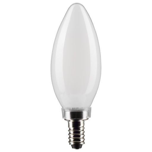 SATCO 5.5 Watt B11 LED - Frosted - Candelabra Base - 2700K - 500 Lumens - 120 Volt - 2-Pack S21830