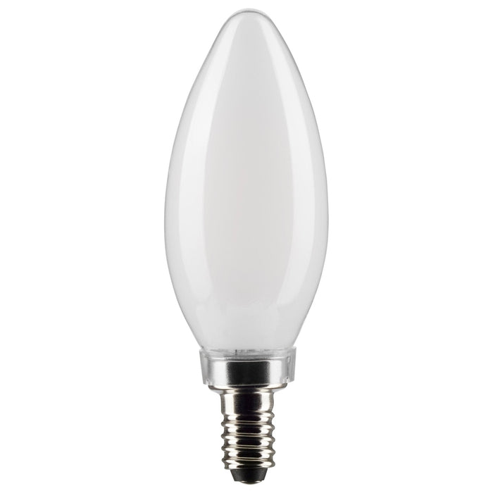 SATCO 5.5 Watt B11 LED - Frosted - Candelabra Base - 2700K - 500 Lumens - 120 Volt - 2-Pack S21830