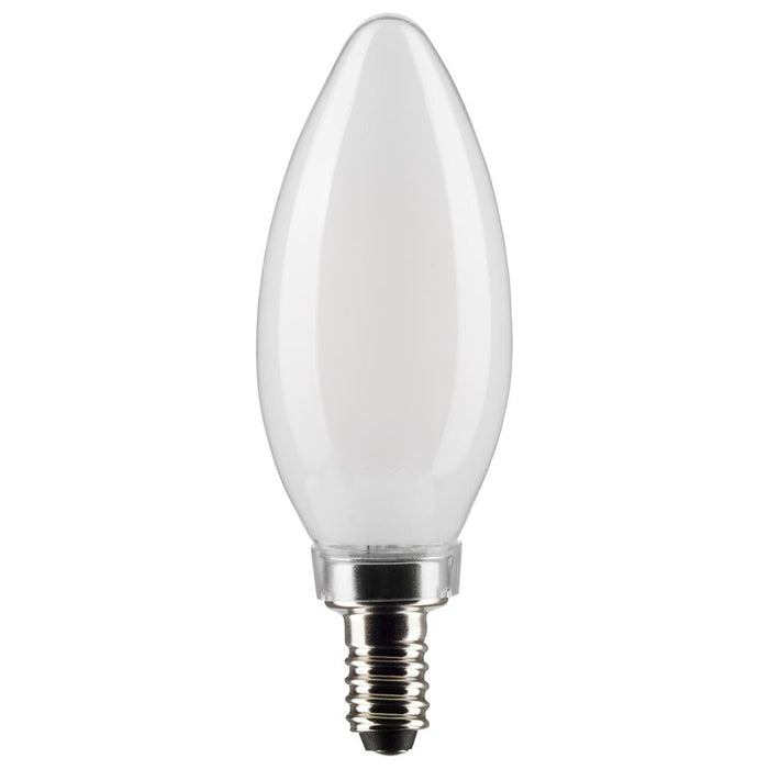 SATCO 5.5 Watt B11 LED - Frosted - Candelabra Base - 5000K - 500 Lumens - 120 Volt - 2-Pack S21831