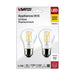 SATCO 5.5 Watt A15 LED - Clear - Medium Base - 2700K - 450 Lumens - 2-Pack S21873