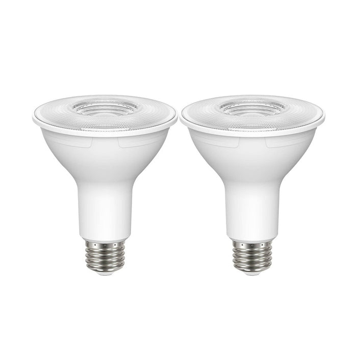 SATCO 8.5 Watt PAR30L LED - 90 CRI - 3000K - 40 deg. Beam Angle - Medium base - 120 Volt - Pack of 2 S22218