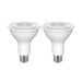 SATCO 8.5 Watt PAR30L LED - 90 CRI - 3000K - 40 deg. Beam Angle - Medium base - 120 Volt - Pack of 2 S22218