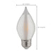 SATCO 4 Watt C15 LED - Satin Spun - Clear - Medium base - 2700K - 300 Lumens - 120 Volt S23413