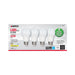 SATCO 5.5 Watt - A19 LED - Frosted - 3000K - Medium base - 120 Volt - 4-pack S28558