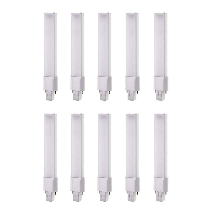 6W LED PL 2-PIN - 3500K - 600 Lumens - GX23 base - 120-227V - Type B - 10-Pack