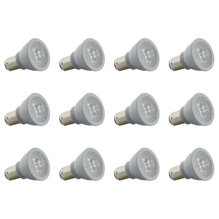 3W - ALR12 LED - 3000K - Double Contact Base - 12V - 12PK