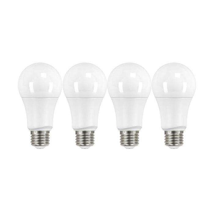 SATCO 9.5 Watt - A19 LED - Frosted - 4000K - Medium base - 220 deg. Beam Angle - 120 Volt - Non-Dimmable - 4-Pack S29558