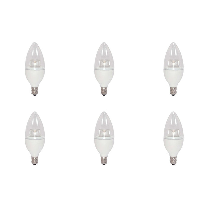 3.5W LED Candle - 2700K - Candelabra base - 120V - 6-Pack