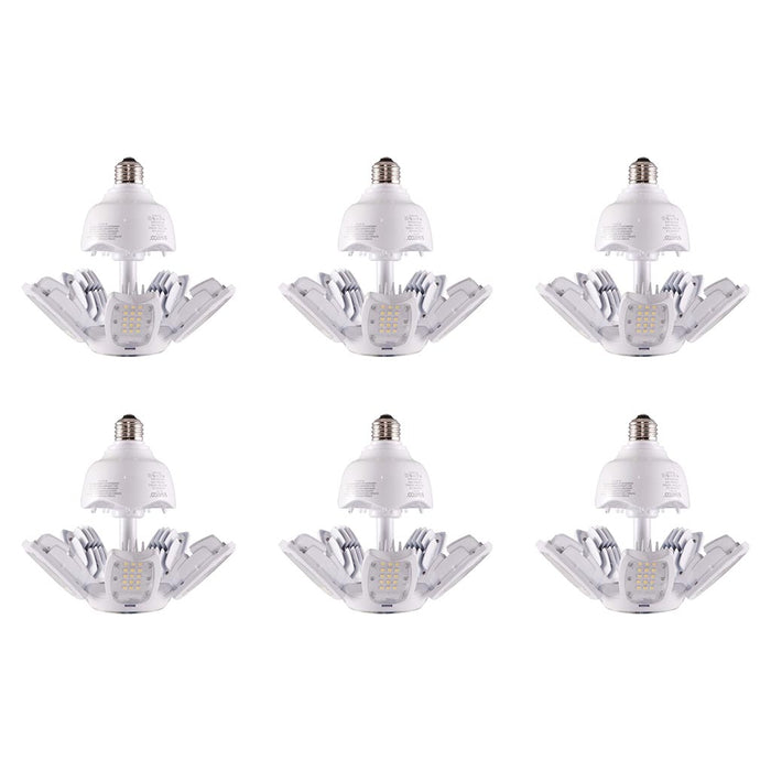 30 Watt LED HID Replacement - 5000K - Medium base - Adjustable Beam - Type B Ballast Bypass - 6-Pack