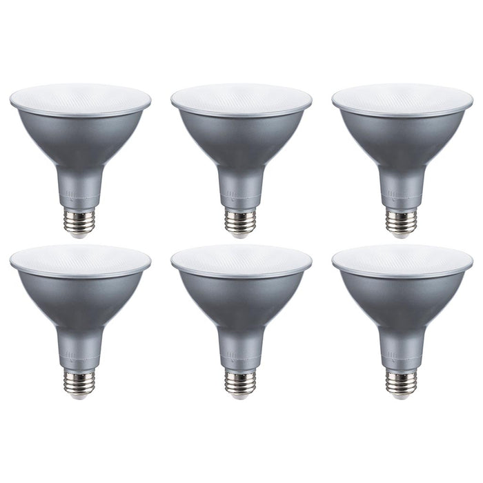 19 Watt PAR38 High Lumen LED - 27K/30K/35K/40K/50K CCT Selectable - Medium Base - 120-277 Volt - 6-Pack