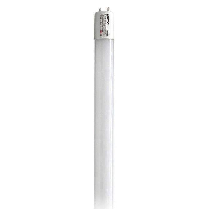 SATCO 9 Watt T8 LED - 2Ft - 3000K - Medium Bi Pin base - 50000 Average rated hours - 1100 Lumens - Type B - Ballast Bypass - Single or Double Ended Wiring S39900