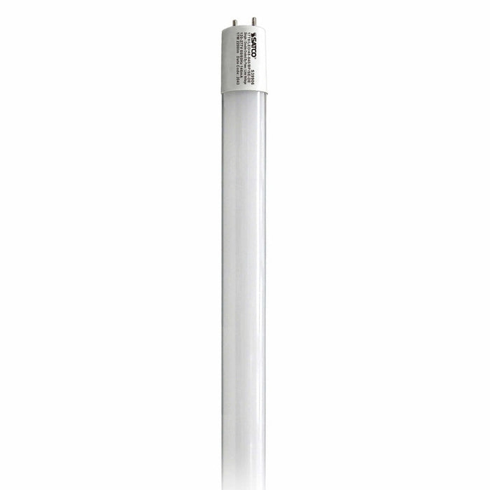 SATCO 17 Watt T8 LED - 4Ft - 4000K - Medium Bi Pin base - 50000 Average rated hours - 2200 Lumens - Type B - Ballast Bypass - Single or Double Ended Wiring - Shatterproof coated - 25-Pack S39906-TF