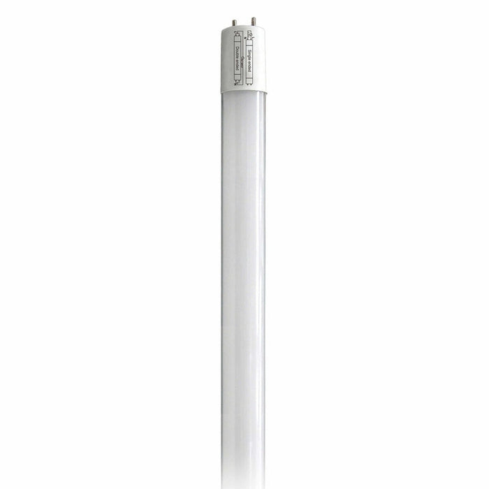 SATCO 17 Watt T8 LED - 4Ft - 5000K - Medium Bi Pin base - 50000 Average rated hours - 2200 Lumens - Type B - Ballast Bypass - Single or Double Ended Wiring - 25-Pack S39907