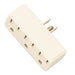 SATCO IVORY TRIPLE TAP ADAPTER S70-546