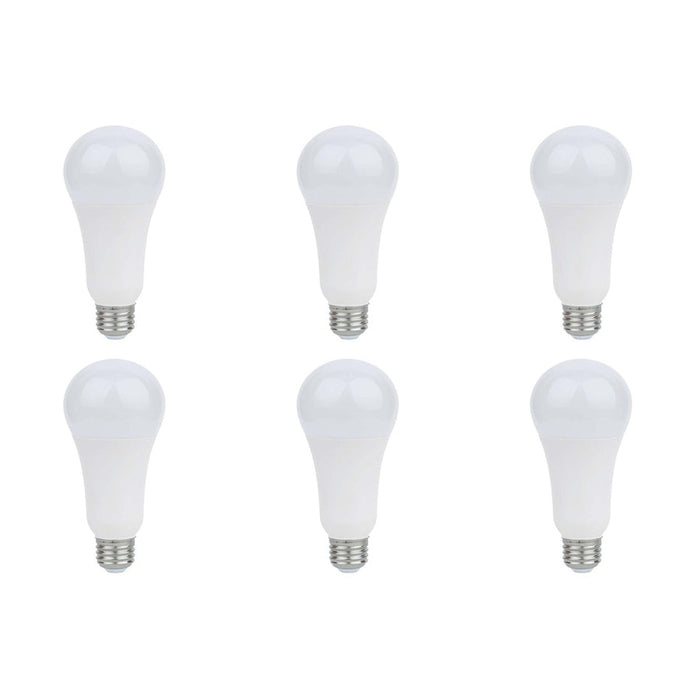 5W/15W/21 Watt - A21 LED - 3-way - Frosted - 3000K - Medium base - 120V - 6-Pack