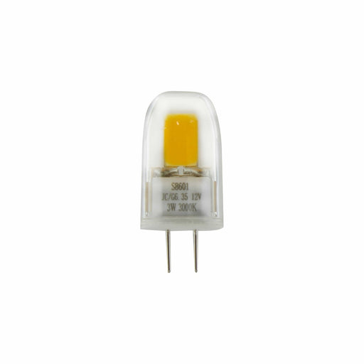 SATCO 3W - JC LED - 3000K - G6.35 base - Carded - 12 Volt AC/DC - Carded S8601