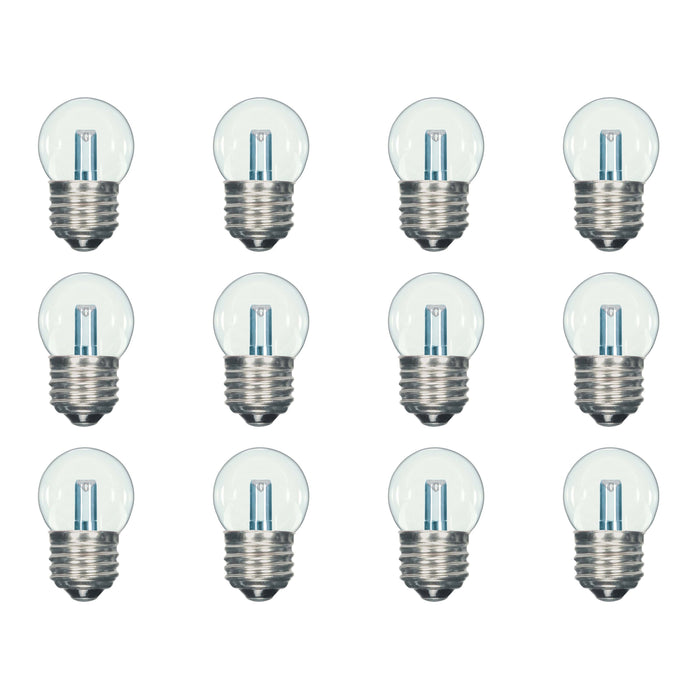 1.2 Watt LED - S11 - Clear - 2700K - Medium base - 120 Volt - 12-pack