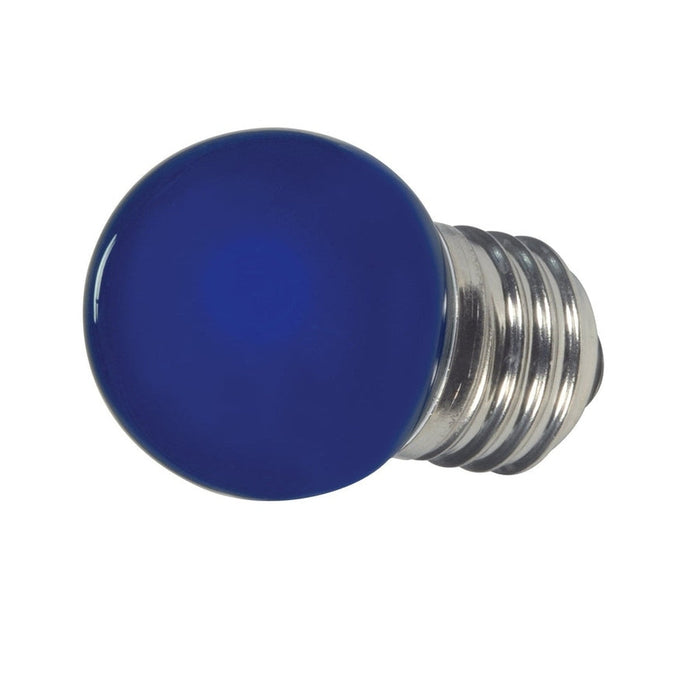 SATCO 1.2 Watt LED - S11 - Ceramic Blue - Medium base - 120 Volt - Carded S9162