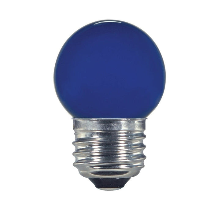 SATCO 1.2 Watt LED - S11 - Ceramic Blue - Medium base - 120 Volt - Carded S9162