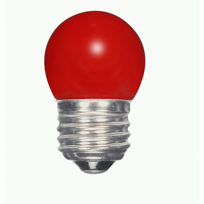 1.2 Watt LED - S11 - Ceramic Red - Medium base - 120 Volt - Carded - 12-Pack