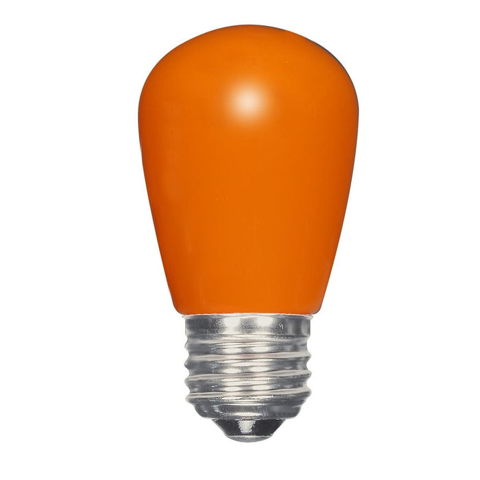 1.4 Watt LED - S14 - Ceramic Orange - Medium base - 120 Volt - Carded - 12-Pack