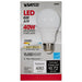 SATCO 6 Watt - A19 LED - Frosted - 3000K Medium base - 220 deg. Beam Angle - 120 Volt - Non-Dimmable S9591