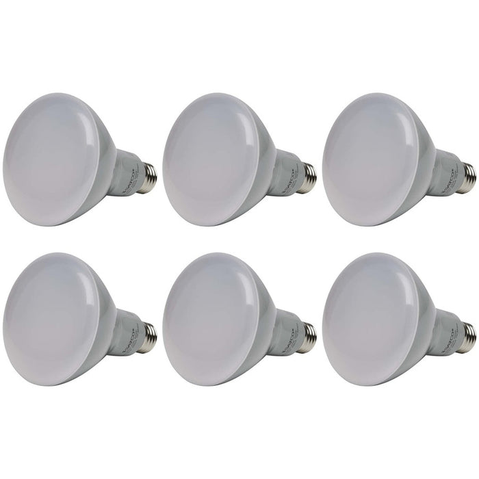 9.5W - BR30 LED - 105 deg. Beam Angle - 3000K - Medium base - 120V - Dimmable - 6PK