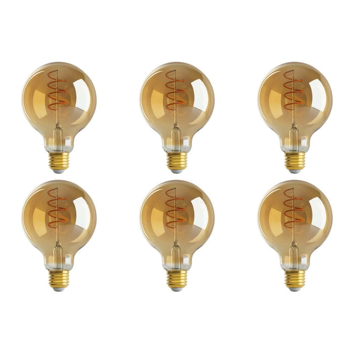 4.5W G30 LED - Amber - Medium base - 2000K - 240 Lumens - 120V - 6-Pack