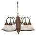 NUVO 5 LIGHT 22" CHANDELIER