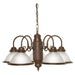 NUVO 5 LIGHT 22" CHANDELIER