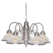 NUVO 5 LIGHT 22" CHANDELIER