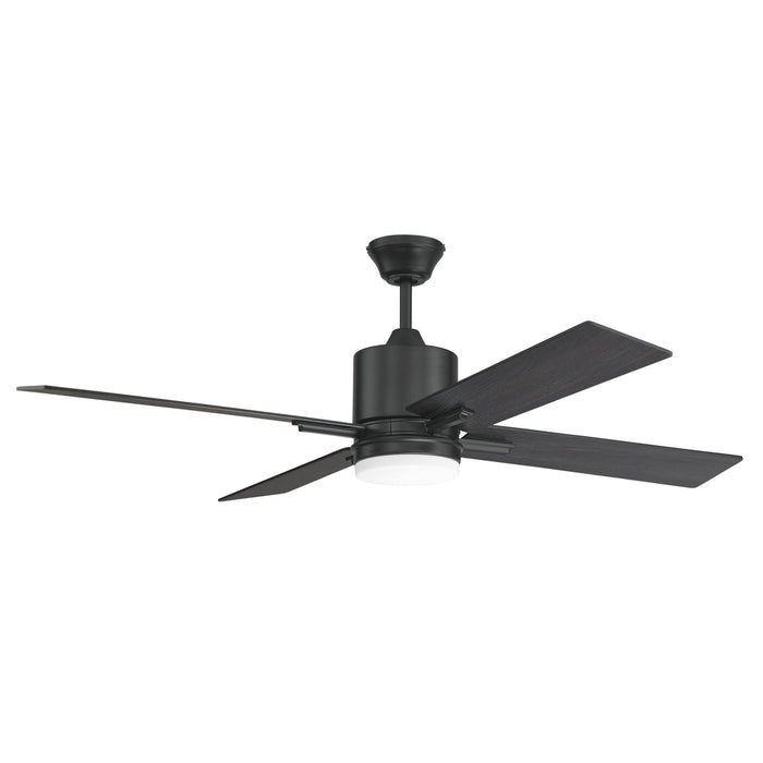 52" Teana in Flat Black  w/ Flat Black/Greywood Blades