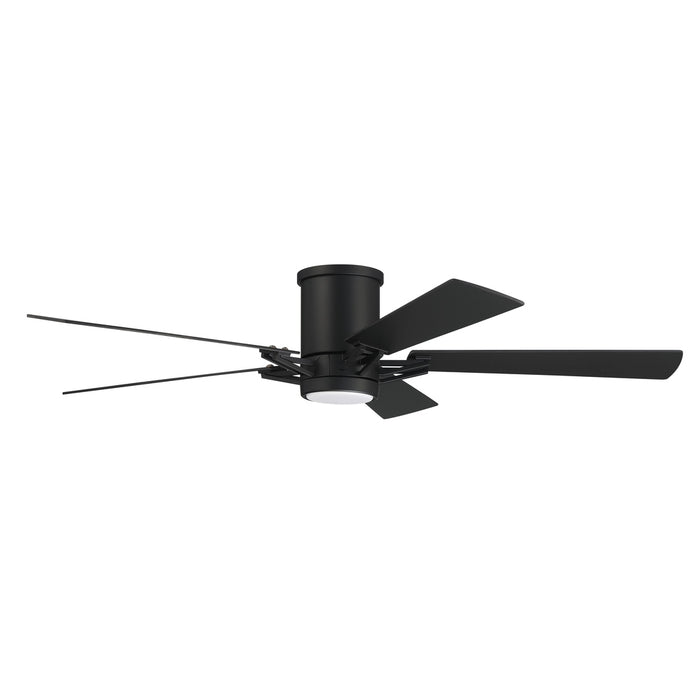 52" Wyatt in Flat Black  w/ Flat Black/Greywood Blades