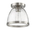 Craftmade Lodie 1 Light 7.5" Flushmount in Brushed Polished Nickel