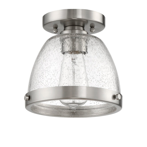Craftmade Lodie 1 Light 9.5" Flushmount in Brushed Polished Nickel